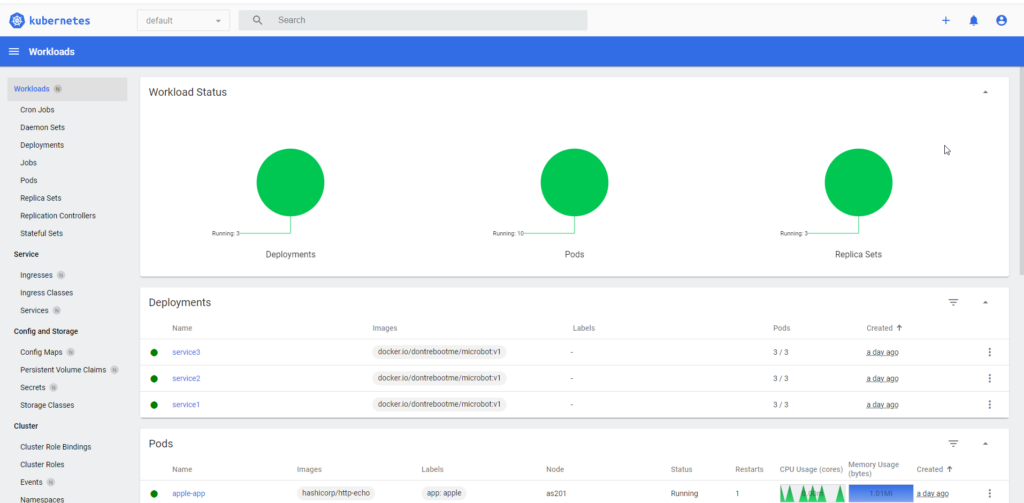 IDE telepítése microk8s dashboard Főoldal